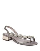 Dezy Embellished Medallion Slingback