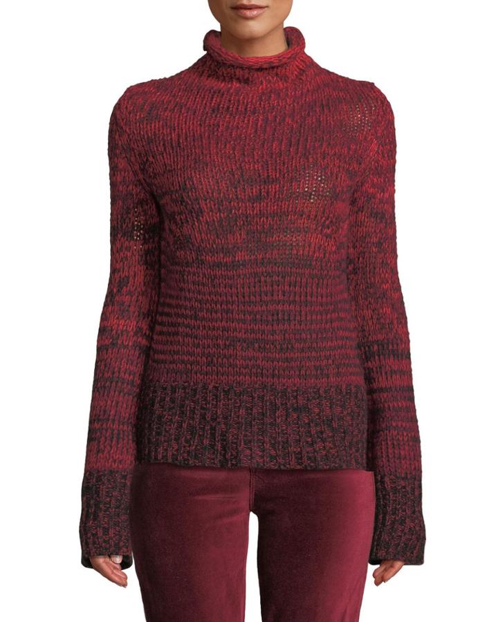 Chrome Cashmere Turtleneck