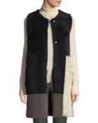 Colorblock Lamb Shearling