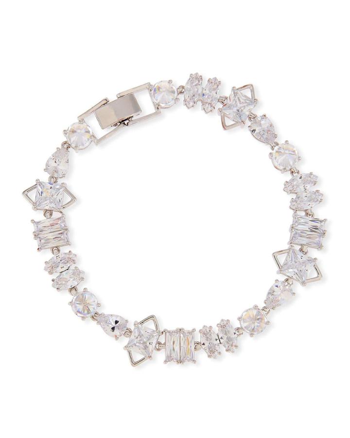 Jagged Edge Cubic Zirconia Bracelet