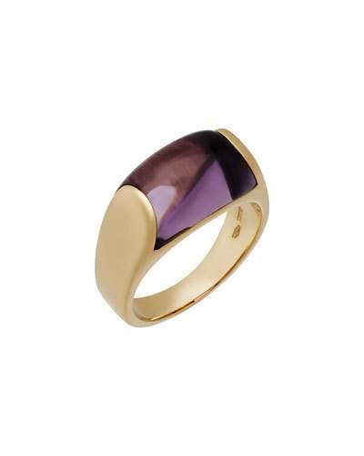 Tronchetto 18k Domed Amethyst Ring,