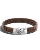Men's Classic Chain Leather Bracelet,