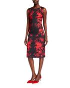 Sleeveless Scoop-neck Cocktail