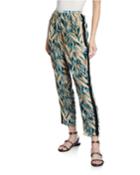 Printed Velvet Pants With