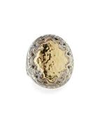 Aspasia Rounded Hammered Ring,
