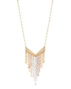 14k Three-tone Petite Fringe Necklace