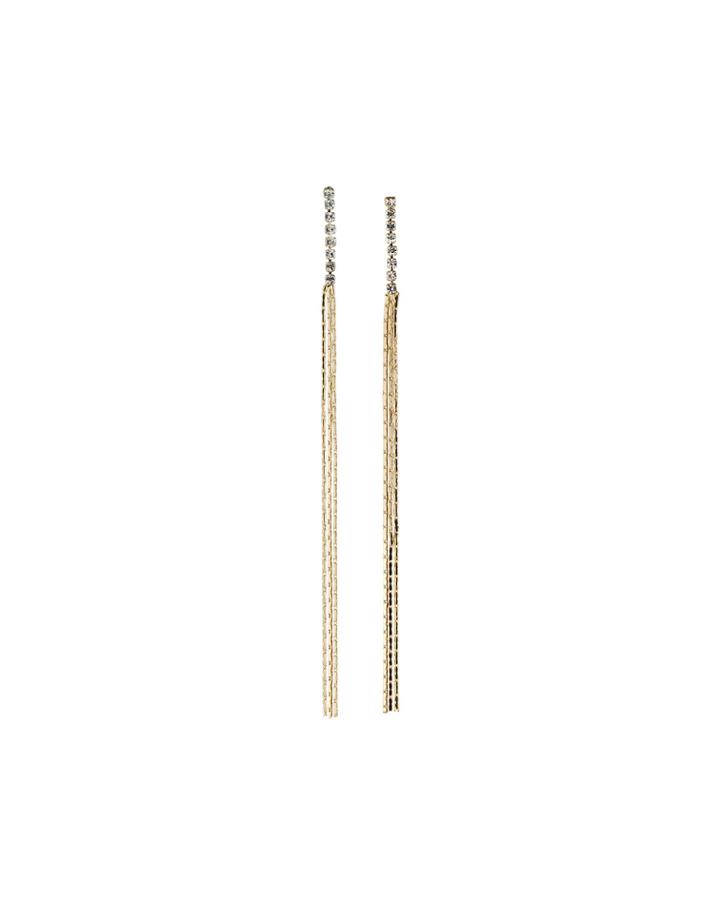 Snakeskin Long 3-dangle Earrings