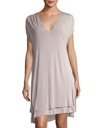 Sylvia V-neck Jersey Dress