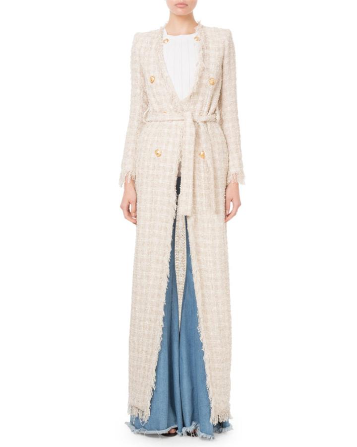 Fringed Checkered-tweed