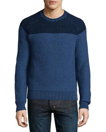 Neiman Marcus Cashmere By Billy Reid Colorblock Reverse Raglan