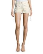 Rattlesnake Snake-print Leather Lace-up