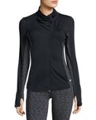 Arctic Asymmetric-zip Jacket, Black