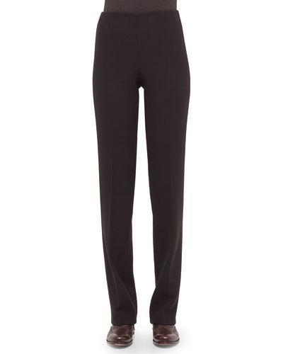 Carole Double-faced Straight-leg Pants