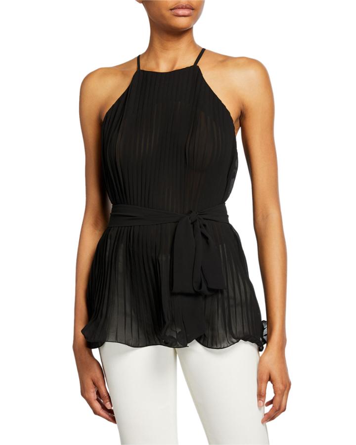 Pleated Halter Top