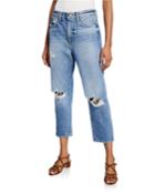Le Stevie Cropped Straight-leg Jeans