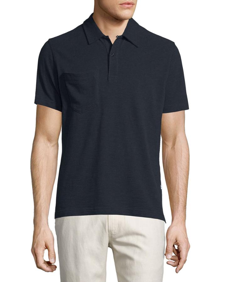 Solid Short-sleeve Pique Polo