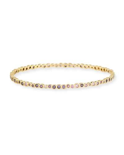 Stardust 18k Light Pink Sapphire Bangle Bracelet