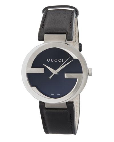 42 Interlocking G Watch W/ Calfskin
