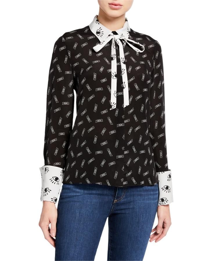 Willa French-cuff Placket Top