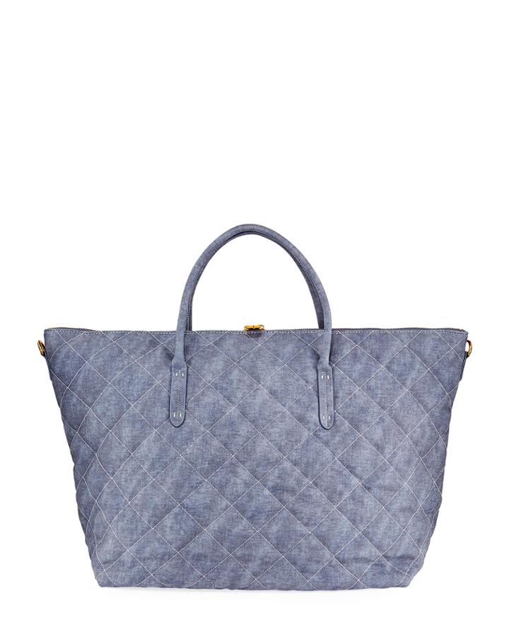 Diamond Quilted Weekender Travel Bag