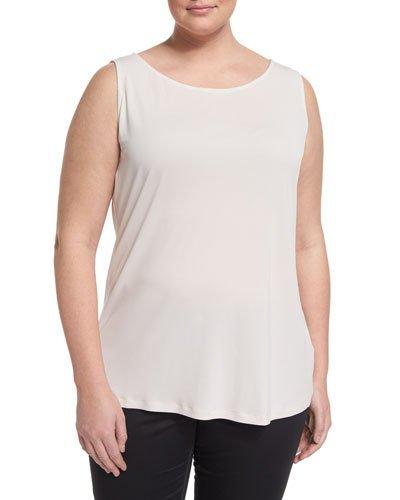 Zampillo Stretch Jersey Tank, Ice Beige,