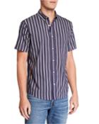Men's Short-sleeve Column Striped