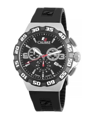 44mm Chronograph Lancer Watch W/ Rubber