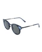 Men's Round Metal/acetate