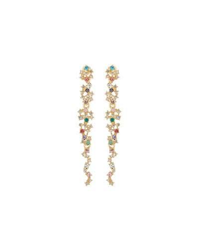 Multicolor Crystal Statement Drop Earrings
