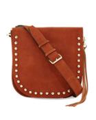 North/south Unlined Messenger Bag, Almond