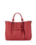 Longchamp Medium 3d Leather Tote Bag