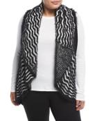 Drape-front Chevron Vest,