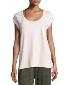 Terry-cloth Tee, Oasis Pink Heather