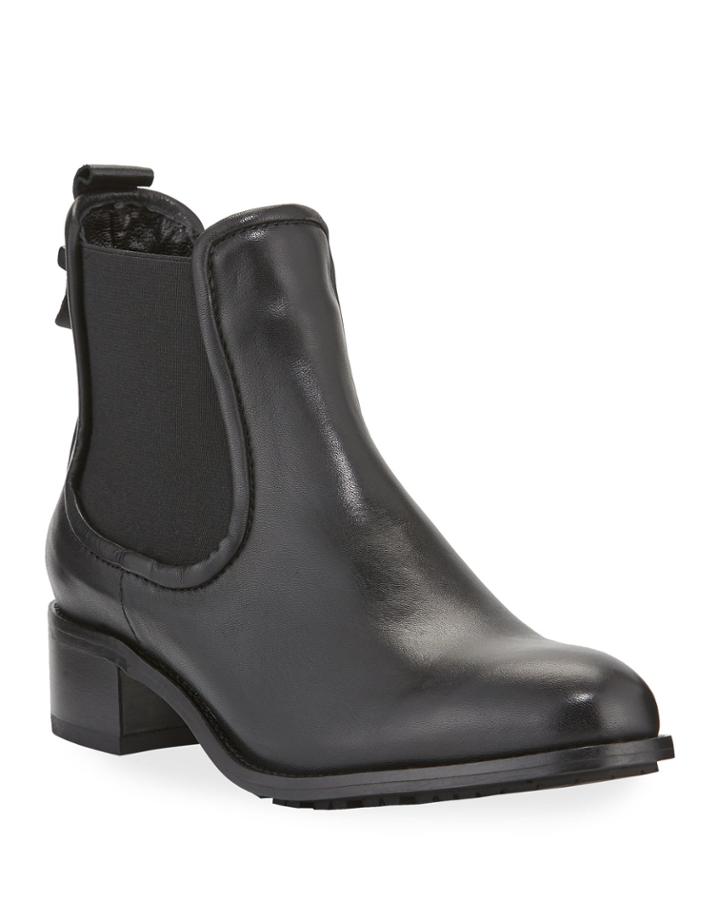 Oliviera Leather Chelsea Booties