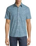 Men's Trim Fit Short-sleeve Button-front