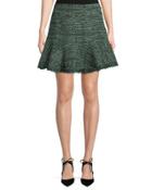 Flounce-hem A-line