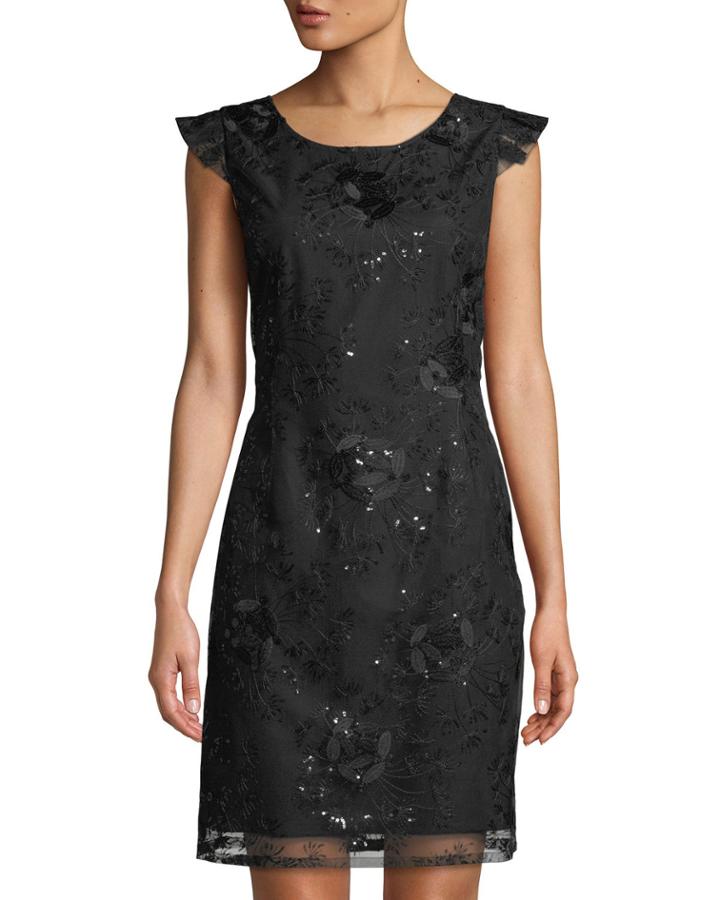 Floral Embroidered V-back