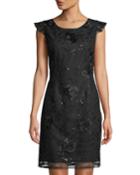 Floral Embroidered V-back