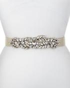 Madame Butterfly Stretch Belt, White