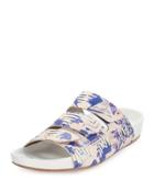 Farcia Printed Slip-on Sandal, Blue/multi