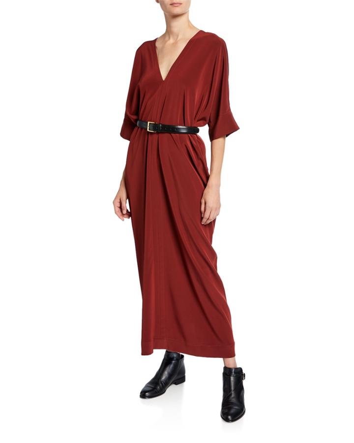 Wide-sleeve Caftan Dress