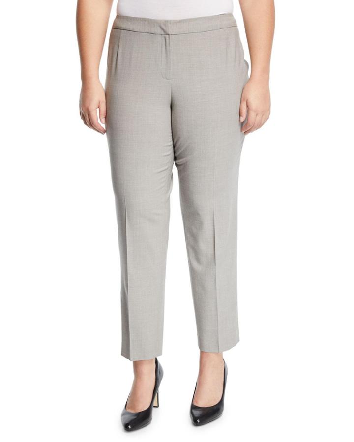 Bleecker Straight-leg Cropped Wool Stretch Pants,