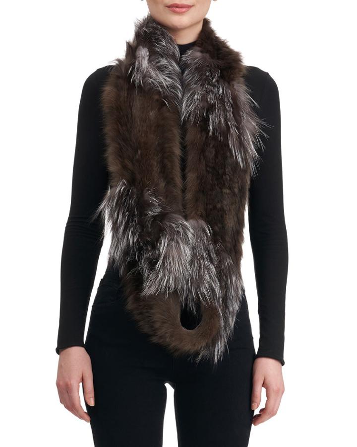 Fox & Sable Fur Infinity Knit