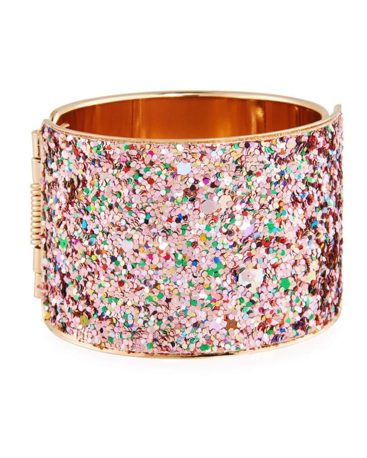Hinged Glitter Cuff