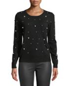 Crewneck Pearly Long-sleeve