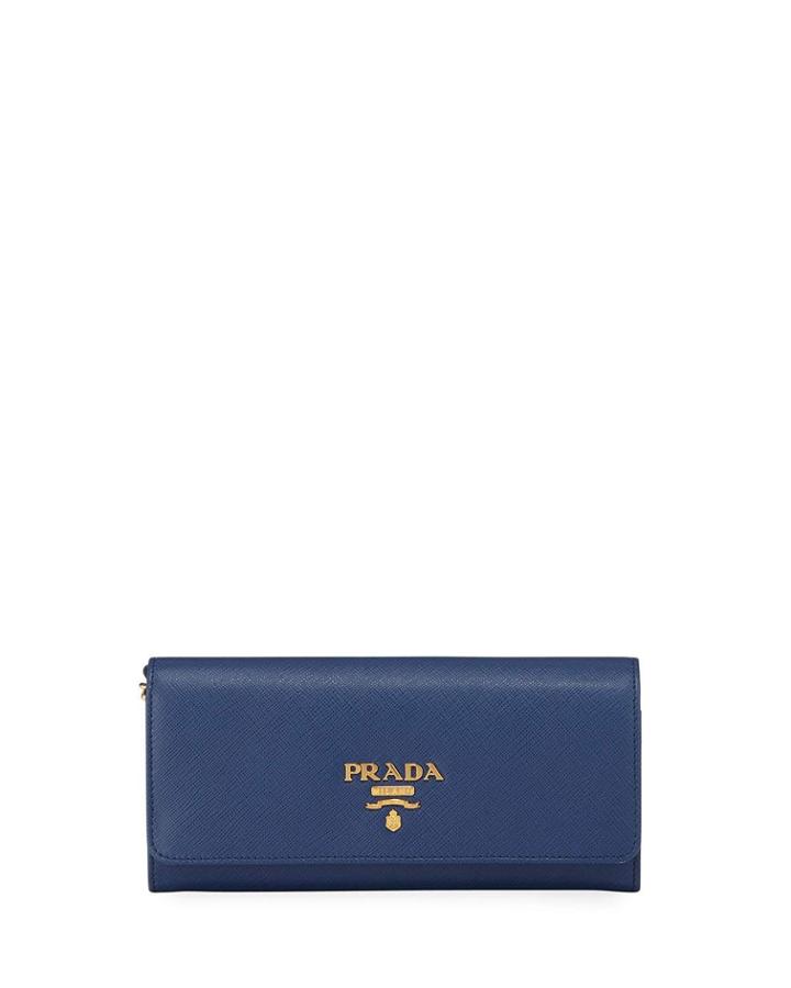 Saffiano Small Chain-strap Crossbody Bag