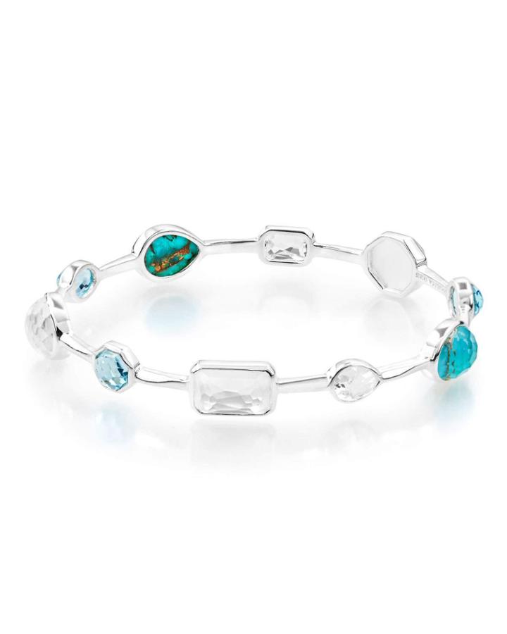 925 Rock Candy Medium Mixed-shape Bangle In Harmony