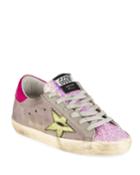 Glittered Leather Low-top