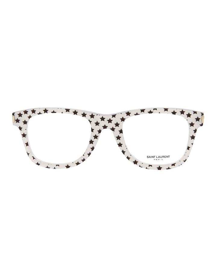 Square Glittery Star Acetate Optical Glasses
