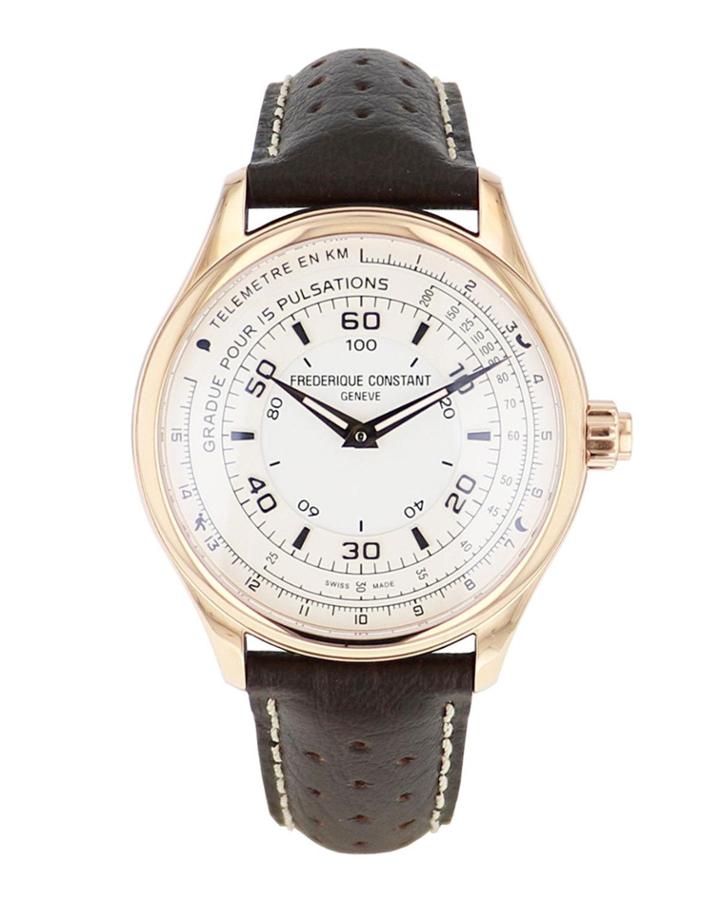 42mm Men's Horological Smartwatch, Gold/brown